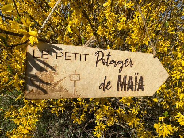 Vegetable garden sign