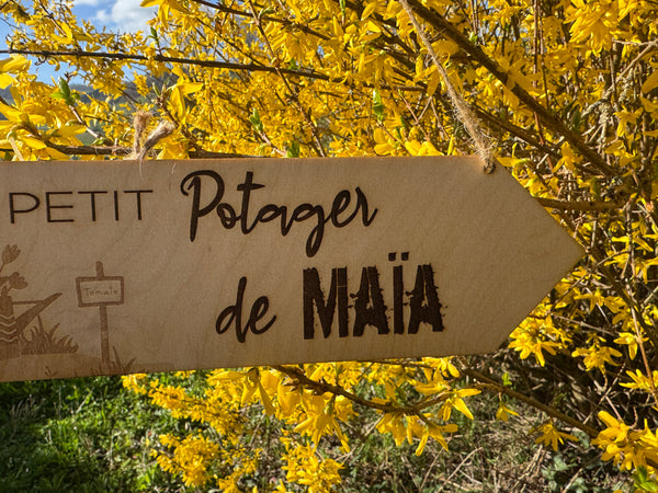 Vegetable garden sign