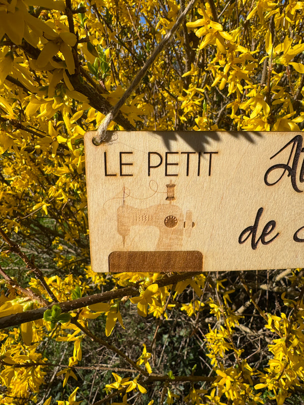 Sewing workshop sign