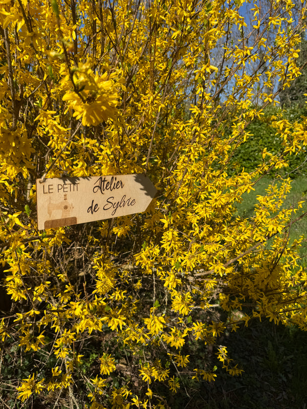 Sewing workshop sign